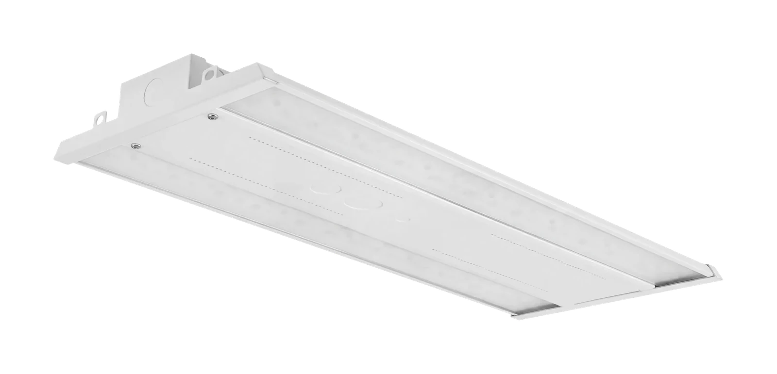 Zone Linear high bay — White linear LED high bay, two light panels