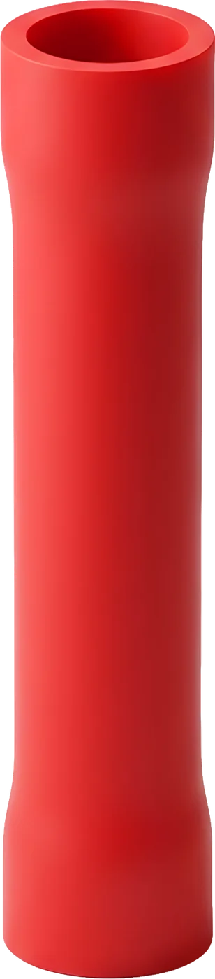 Red vinyl-insulated butt connector