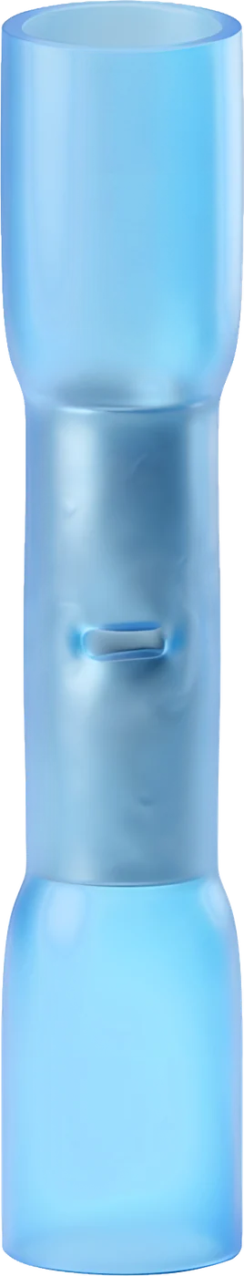 Blue heat-shrink butt connector