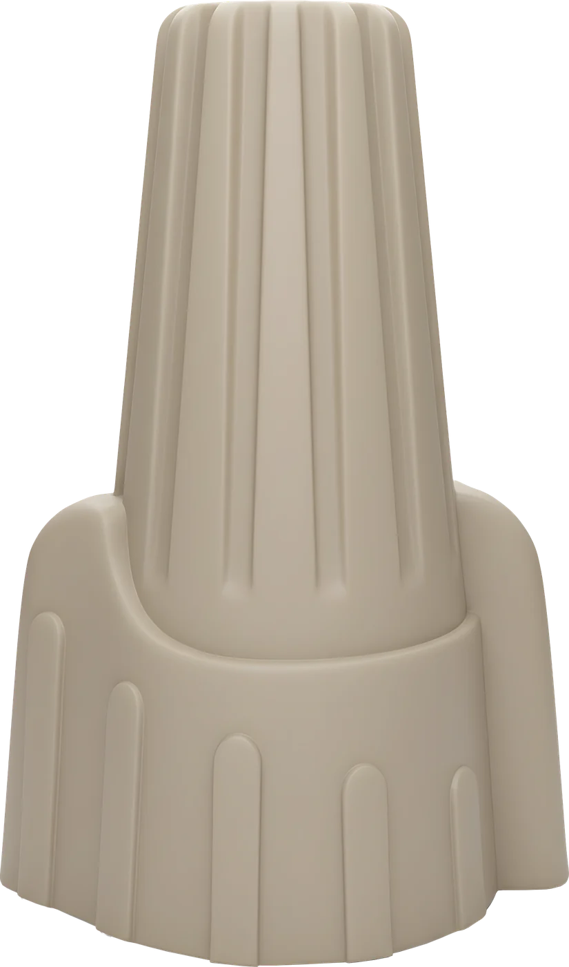 Tan winged twist-on wire connector