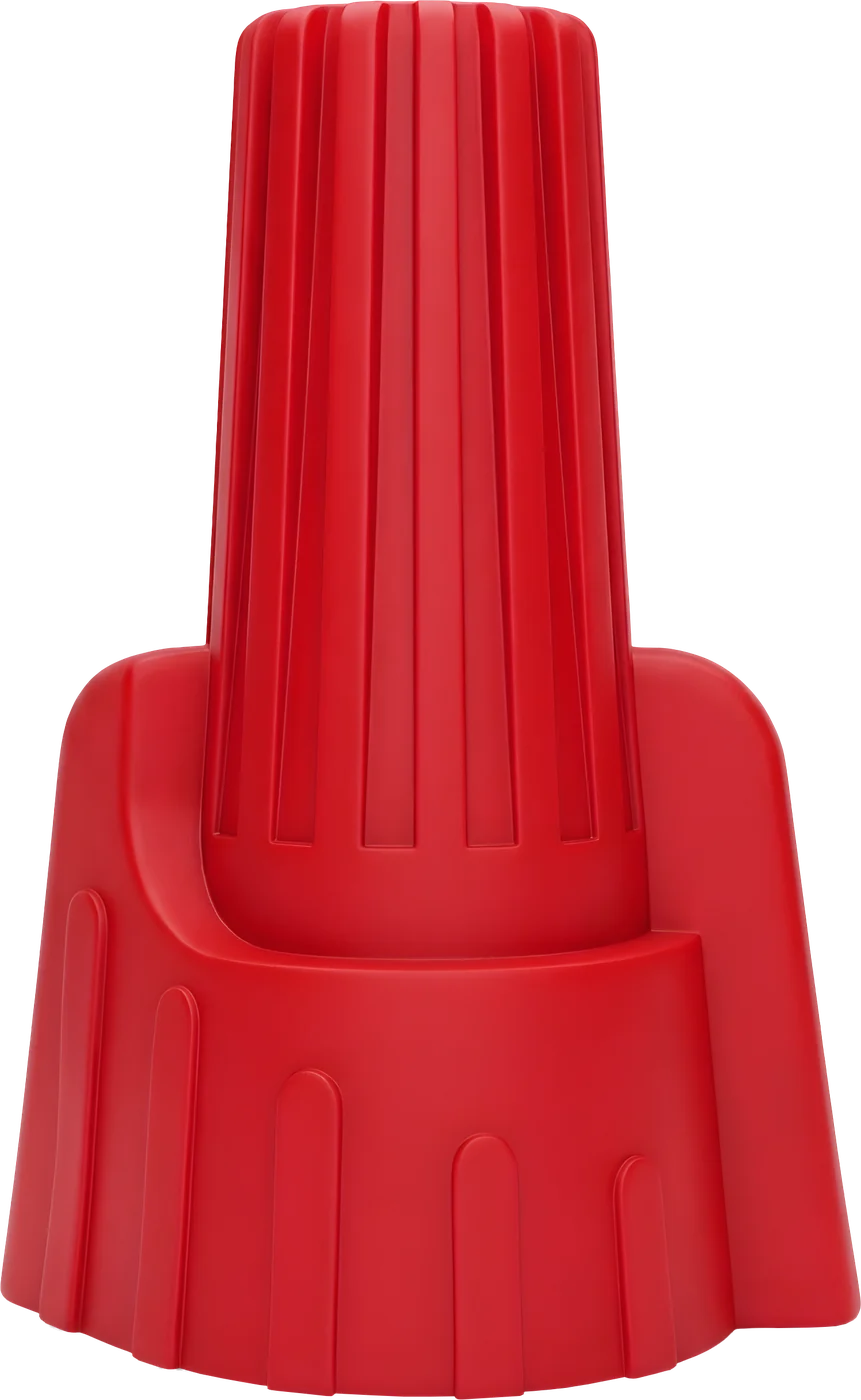 Red winged twist-on wire connector