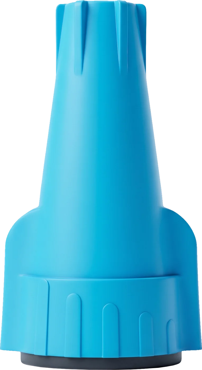 Silicone-filled waterproof wire connector, larger gauge