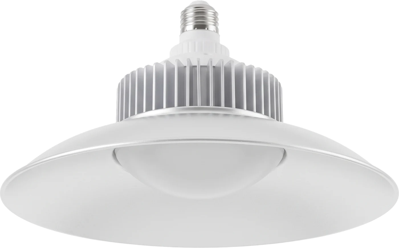 LED garage light bulb with an aluminium shade