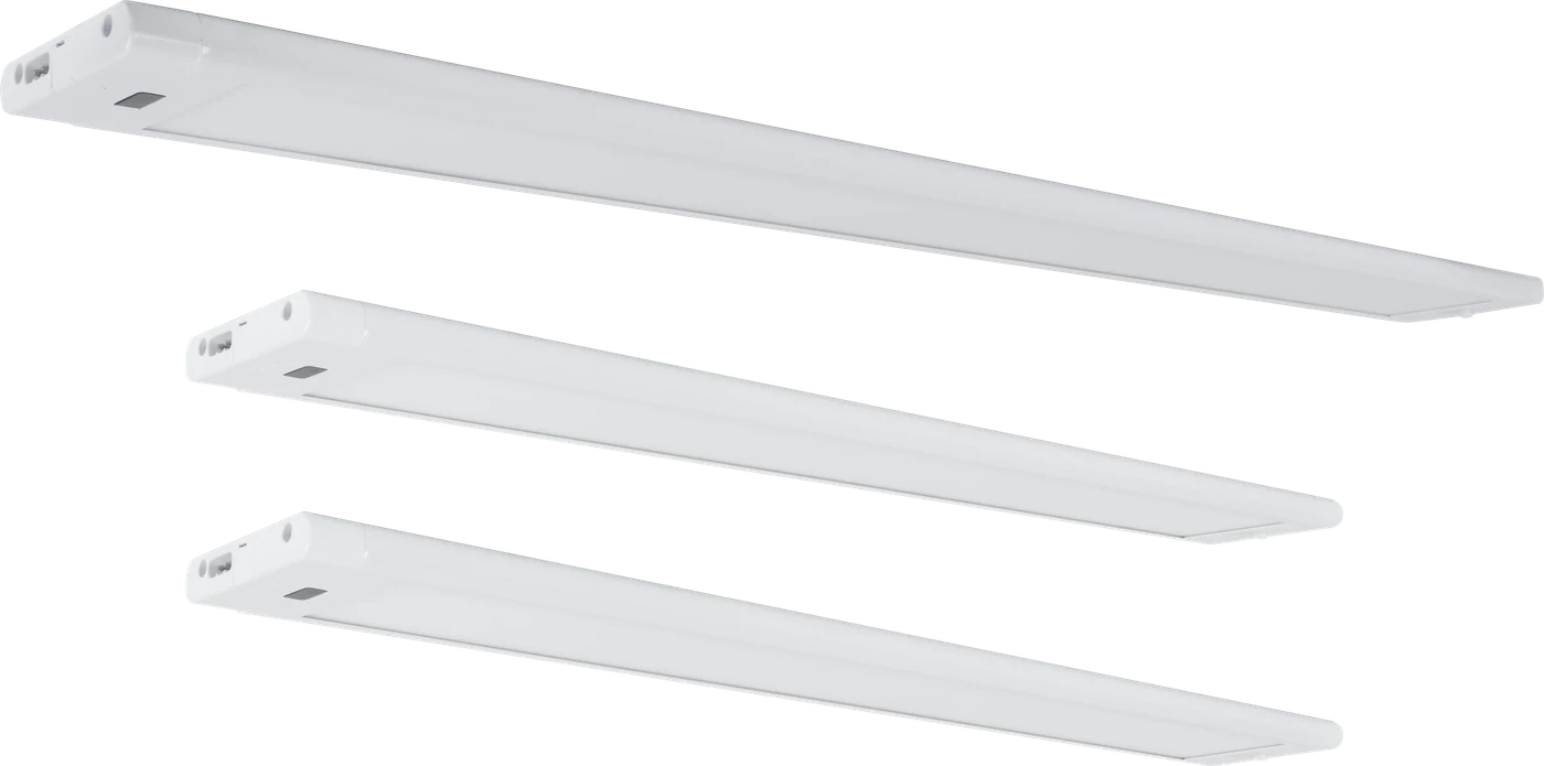Zone Linkable under-cabinet kit — Linkable under-cabinet LED light kit with three bars