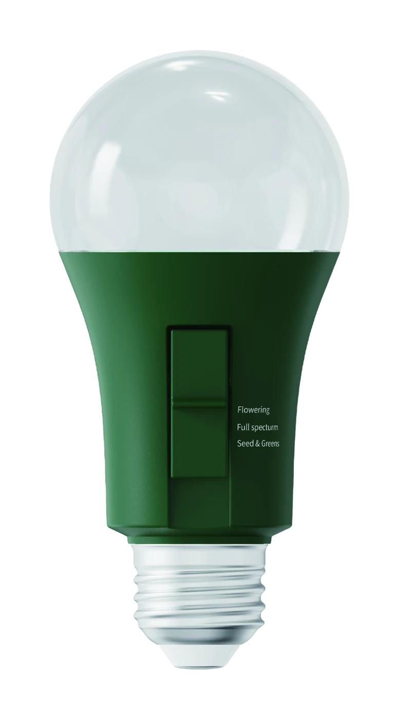 A19 full-spectrum LED grow light bulb