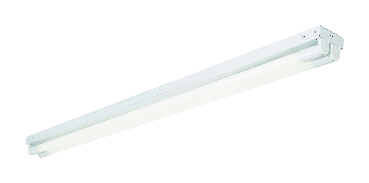 White four foot two-lamp LED strip light