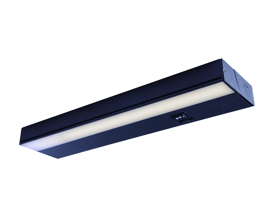 Black 12 inch under-cabinet light bar