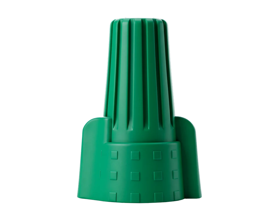 Green winged grounding wire connector